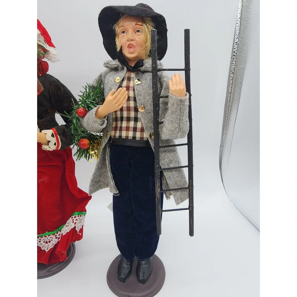 Dennis East International Christmas Morning Carolers Set of 3 Figurines 11 inch
